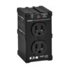 Tripp Lite series Isobar 2-Outlet Surge Protector, Direct Plug-In, 1410 Joules, Diagnostic LEDs, Black Metal Housing