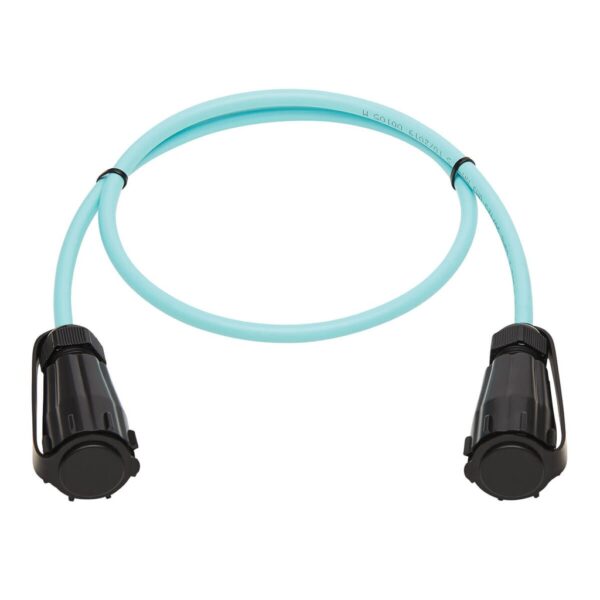 1ee41216e06d663f2fab2354ff47edeb-2 Tripp Lite series 10Gb Rigid Industrial Duplex Multimode 50/125 OM3 Fiber Patch Cable (LC/LC) - IP68, Aqua, 1 m (3 ft.)