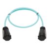 1ee41216e06d663f2fab2354ff47edeb-3 Tripp Lite series 10Gb Rigid Industrial Duplex Multimode 50/125 OM3 Fiber Patch Cable (LC/LC) - IP68, Aqua, 2 m (6.6 ft.)