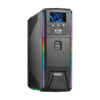 Tripp Lite series 600VA 360W 120V Pure Sine Wave Gaming UPS Battery Backup - LCD, AVR, RGB LEDs, USB Charging, Tower