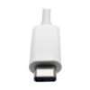 Tripp Lite series USB-C Multiport Adapter, DVI, USB 3.x (5Gbps) Hub Port, Gbe and PD Charging, White