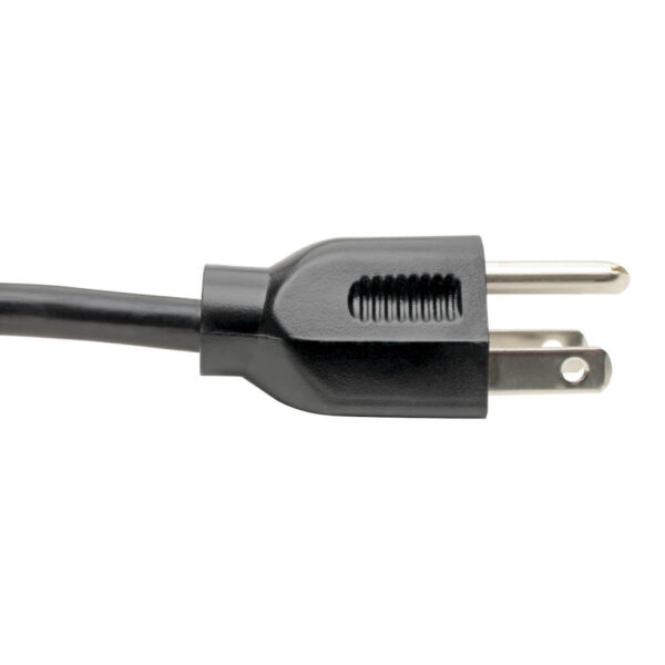 Tripp Lite series Desktop Computer Power Cable, NEMA 5-15P to C13 - 10A, 125V, 18 AWG, 12 ft. (3.66 m), Black