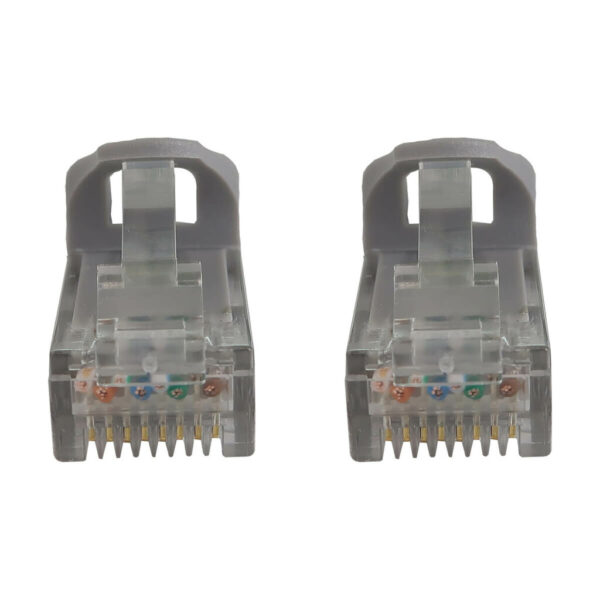 Tripp Lite series Cat6a 10G Snagless Molded UTP Ethernet Cable (RJ45 M/M), PoE, Gray, 50 ft. (15.2 m)