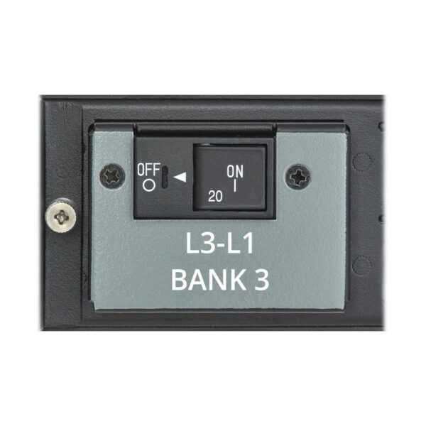 Tripp Lite 12.6kW 200-240V 3-Phase IsoBreaker Managed PDU, Gigabit, 36 Outlets, IEC 309 60A Blue Input, 10 ft. Cord, 0U, 70 in., TAA - PDU3EVSR1G60