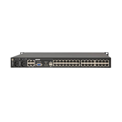 1f4cf258990042d6a1447f9cef2b9914 Eaton 32-Port Cat5e KVM over IP Switch - Virtual Media, 2 Remote/1 Local User, HDMI Output, 1U Rack-Mount, TAA