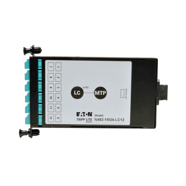 1f76bd90add8695828776bae3cc941c8 Tripp Lite series 100Gb/120Gb to 10Gb Breakout Cassette - 24-Fiber OM4 MTP/MPO ( Male with Pins ) to (x12) LC