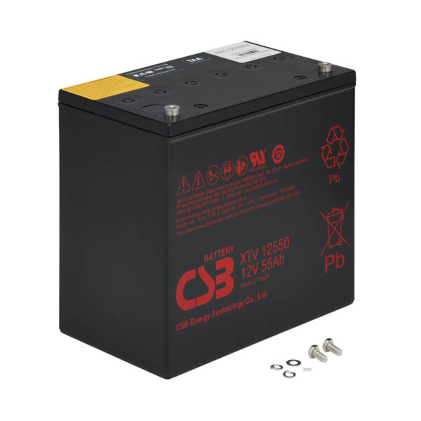 1f869f032893e87a3ec61dddedbc4800 Tripp Lite series External 12V DC 55AH Battery Module for 120V AC Extreme Temperature Network UPS, TAA