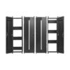 1fafc98781874d547ce18a623c60290c Tripp Lite series High-Capacity Vertical Cable Manager - Deep Double Finger Duct with Cover, Double Sided, 12 in. Wide, Black, 7 ft. (2.2 m)