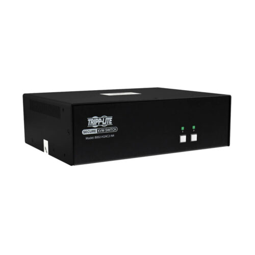 Secure KVM Switch, 2-Port, Dual Head, HDMI to HDMI, 4K, NIAP PP4.0, Audio, CAC, TAA