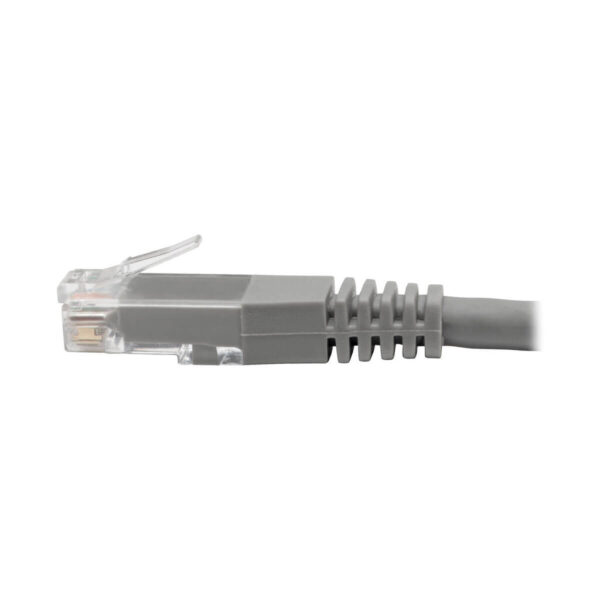 Tripp Lite series Cat6 Gigabit Molded (UTP) Ethernet Cable (RJ45 M/M), PoE, Gray, 20 ft. (6.09 m)