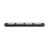 Tripp Lite series 24-Port 1U Rack-Mount Cat6a 110 Patch Panel with Cable Management Bar, 110 Punchdown, RJ45, TAA
