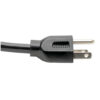 Tripp Lite series Heavy-Duty Power Extension Cable, NEMA L5-15R to NEMA 5-15P - 15A, 120V, 14 AWG, 1 ft. (0.31 m), Black