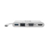 1ff5093bd560bbe2283fe645865b7e8a Tripp Lite series USB-C Multiport Adapter - 4K HDMI, VGA, USB 3.x (5Gbps) Hub Port, GbE, HDCP, White