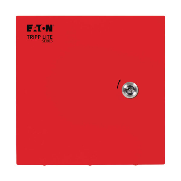 20823814d7da5d5ad5a37adfc6fe4400 Tripp Lite series SmartRack Outdoor Industrial Enclosure with Lock - NEMA 4, Surface Mount, Metal Construction, 10 x 10 x 6 in., Red