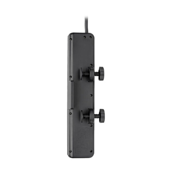 Tripp Lite series Protect It! 6-Outlet Clamp-Mount Surge Protector, 6 ft. (1.83 m) Cord, 2100 Joules, 2 x USB Charging ports (2.1A total)