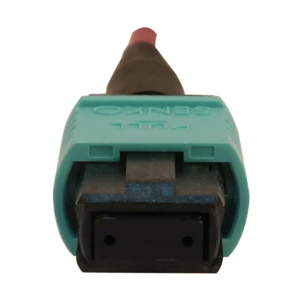 Tripp Lite series 40/100/400G Multimode 50/125 OM4 Breakout Fiber Optic Cable (12F MTP/MPO-PC to 4x Duplex SN-PC F/M), LSZH, Magenta, 2 m (6.6 ft.)