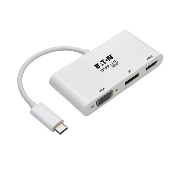20de42a32563e238841d93adfaf351a6 Tripp Lite series USB-C Triple Display Adapter, 4K 60Hz HDMI, Displayport and VGA with MST