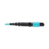 Tripp Lite series 100G Multimode 50/125 OM4 Fiber Optic Cable (12F MPO/MPO-PC F/F), Type-B Polarity, OFNP, Aqua, 5 m (16.4 ft.), TAA