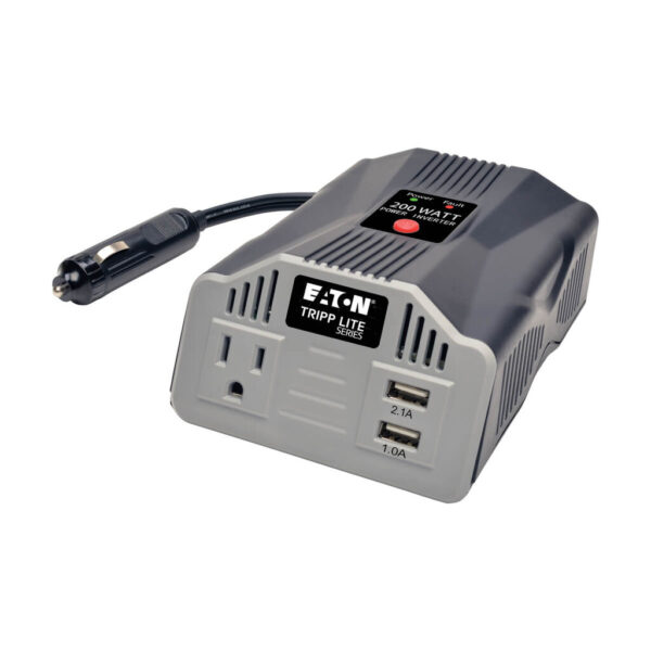 2101eb48cb118f508ea3639b76c35986 Tripp Lite series 200W PowerVerter Ultra-Compact Car Inverter with Outlet and 2 USB Charging Ports