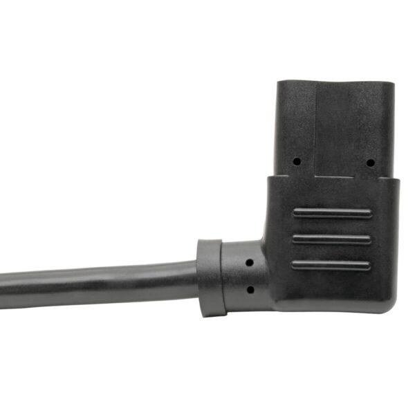 Tripp Lite series Computer Power Cord, NEMA 5-15P to Right-Angle C13 - 10A, 125V, 18 AWG, 14 ft. (4.27 m), Black