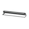 Tripp Lite series 24-Port Cat6 Patch Panel - 4PPoE Compliant, 110/Krone, 568A/B, RJ45 Ethernet, 1U Rack-Mount, Black, TAA