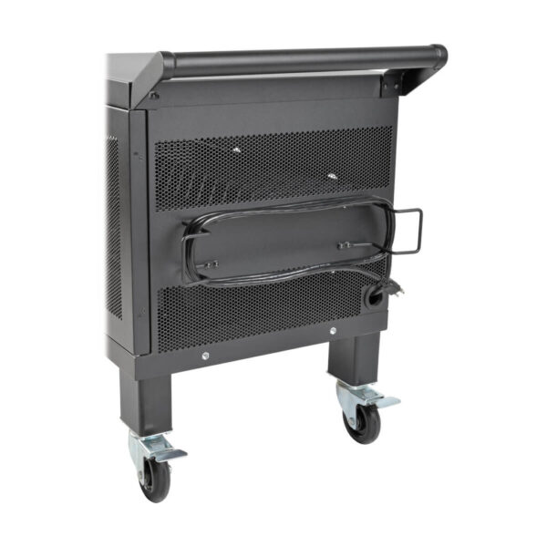 Tripp Lite series Mobile Cart Conversion Kit with Handle, Casters and Power Cord Manager for 16-Device AC and USB Charging Stations - CSHANDLEKIT2