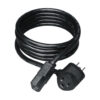 Tripp Lite series Piggyback Extension Cord, NEMA 5-15P/5-15R to C13 - 13A, 125V, 16 AWG, 6 ft. (1.83 m), Black