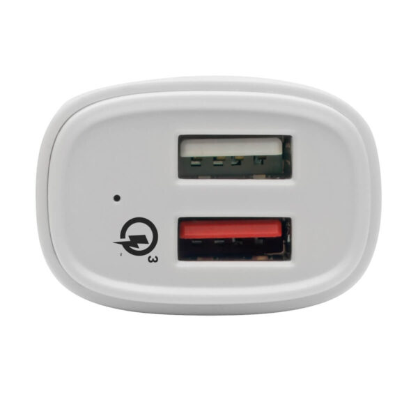 Tripp Lite series Dual-Port USB Car Charger, Quick Charge - Dual USB-A 3.0, UL 2089 Certified