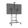Tripp Lite series Safe-IT Heavy-Duty Rolling TV Cart with Height-Adjusting Crank Handle for 60 to 100-inch Displays