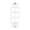 Tripp Lite series Center Plate Insert, Decora Style - Vertical, 6 Ports, TAA