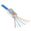 Tripp Lite series Cat6 RJ45 Pass-Through FTP Modular Plug, 50 Pack, TAA