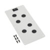 Tripp Lite series SmartRack Cable Gland Plate for NEMA-Rated Enclosure Cabinets, 6 Ports (0.5 in.)