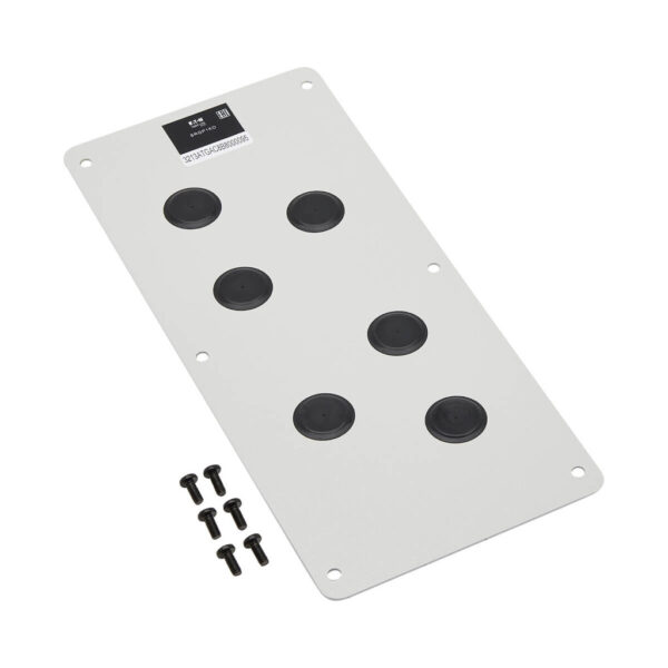 Tripp Lite series SmartRack Cable Gland Plate for NEMA-Rated Enclosure Cabinets, 6 Ports (0.5 in.)