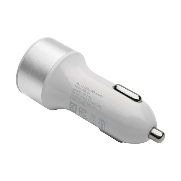 221dd3c8fb85ea5ae980c6a46e1559ec Tripp Lite U280-C02-S-QC3 mobile device charger Universal White Cigar lighter Auto