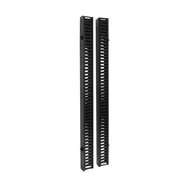 22277fc5bc593ca6beb5377f4690f4f1 Tripp Lite series SmartRack 6 ft. (1.83 m) Vertical Cable Manager - Double finger duct with cover & toolless mounting