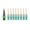 Tripp Lite series 40/100/400G Multimode 50/125 OM4 Breakout Fiber Optic Cable (16F MTP/MPO-APC to 8x Duplex SN-PC F/M), LSZH, Magenta, 2 m (6.6 ft.)