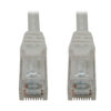 Tripp Lite series Cat6a 10G Snagless Molded UTP Ethernet Cable (RJ45 M/M), PoE, White, 20 ft. (6.1 m)