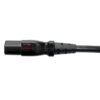 Tripp Lite series Hospital-Grade Power Cord, NEMA 5-15P to Locking IEC C13 - Green Dot, 10A, 125V, 18 AWG, 10 ft. (3.05 m), Black