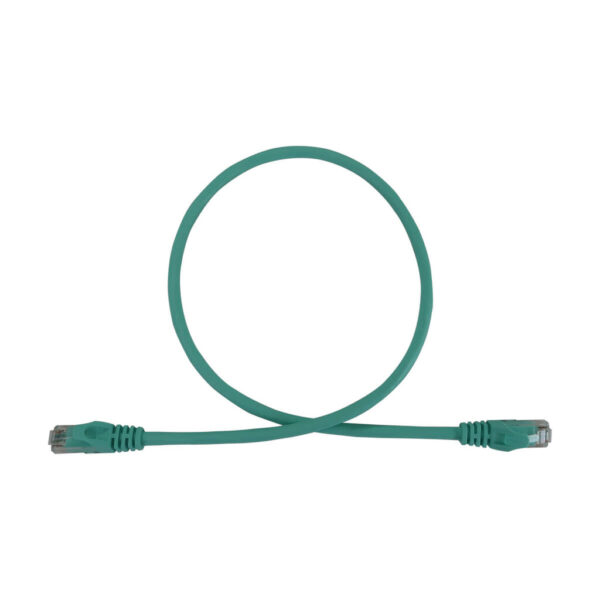 Tripp Lite series Cat6a 10G Snagless Molded UTP Ethernet Cable (RJ45 M/M), PoE, Aqua, 2 ft. (0.6 m)