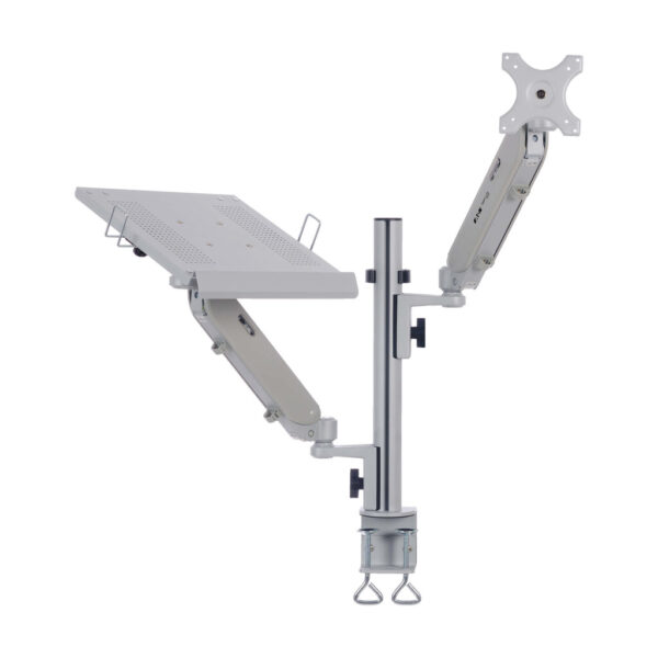 Tripp Lite series Full-Motion Desktop Clamp for Laptop and 17” to 32” Monitor, Aluminum, TAA