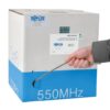 Tripp Lite series Cat6 Gigabit Solid Core UTP PVC Bulk Ethernet Cable, Gray, 1000 ft. (304.8 m), TAA