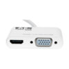 23854e8caafda3f1c0c2fa0fabcac8ef Tripp Lite series Keyspan Mini DisplayPort to VGA/HDMI All-in-One Video Converter Adapter, 4K 30Hz HDMI, DP1.2, White, 6-in. (15.24 cm)