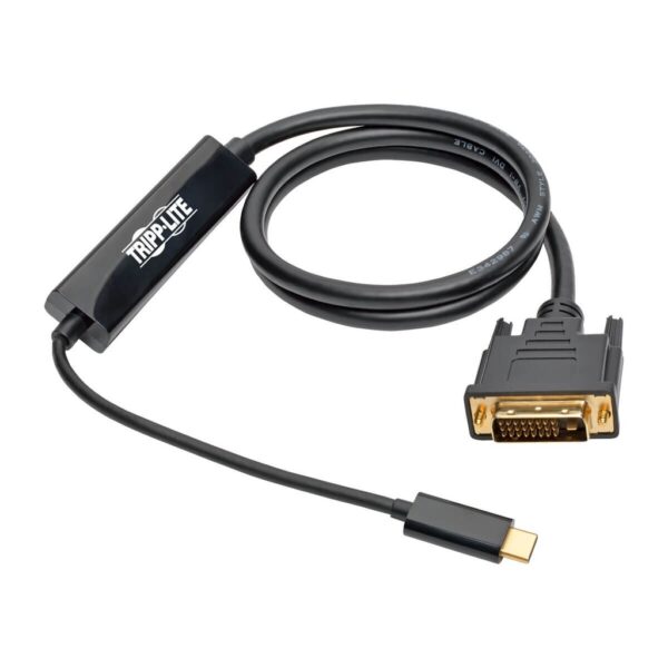 Tripp Lite series USB-C to DVI Active Adapter Cable (USB-C to DVI-D Dual Link M/M), 3 ft. (0.9 m)