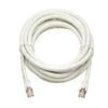 239a96cdb82ce63872fafcfe2fd57f77 Tripp Lite series Cat8 25G/40G Certified Snagless Shielded S/FTP Ethernet Cable (RJ45 M/M), PoE, White, 15 ft. (4.57 m), TAA