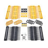 23f807f2e4246749f7fbca774ade3d4d Tripp Lite series High-Capacity Vertical Cable Manager - Deep Double Finger Duct with Cover, Double Sided, 6 in. Wide, Yellow/Black, 7 ft. (2.2 m)