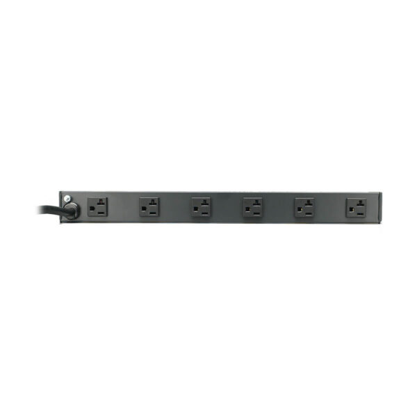 Tripp Lite series 1U Rack-Mount Power Strip, 120V, 20A, L5-20P, 12 Outlets (6 Front-Facing, 6-Rear-Facing) 15 ft. (4.57 m) Cord