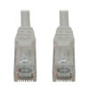 Tripp Lite series Cat6a 10G Snagless Molded UTP Ethernet Cable (RJ45 M/M), PoE, White, 1 ft. (0.3 m)