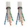 Tripp Lite series Cat6 Gigabit Solid Core Plenum-Rated UTP CMP PVC Bulk Ethernet Cable, White, 1000 ft. (304.8 m), TAA