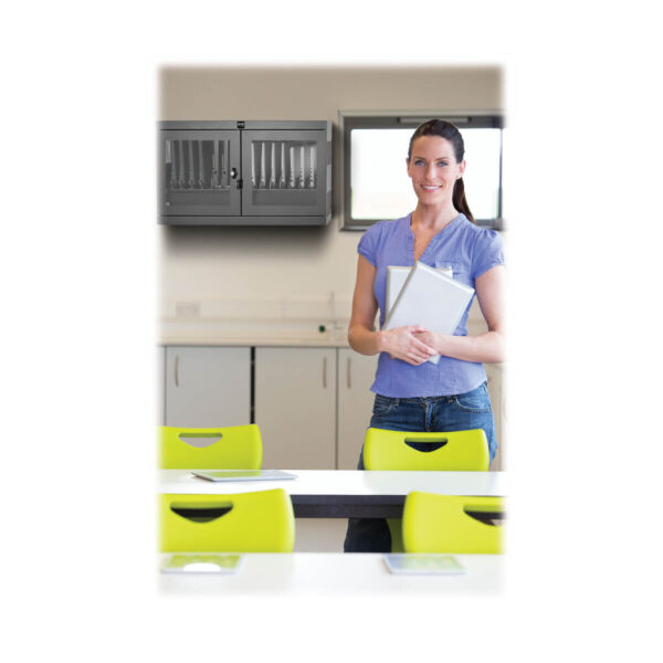 24598bf0d244d4718d4c82e09a63d3fe Tripp Lite series Multi-Device Charging Station, 16 AC Outlets, Chromebooks and Laptops, Wall-Mount and Cart Options, Black