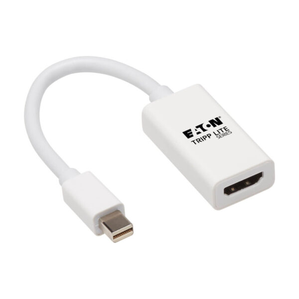 2493132291cfca600b31e0af2f31e67d Tripp Lite series Mini DisplayPort to HDMI Active Adapter Video Converter (M/F) - 4K 60 Hz, HDR, DP 1.2, White, 6 in.
